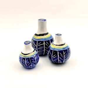 Sigraffito Üçlü Biblo Vazo